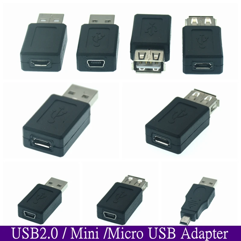 USB 2,0 A Stecker Auf Buchse Micro USB Mini Datum Wechsler Adapter Konverter USB Adapter Computer Handy Interface Geräte