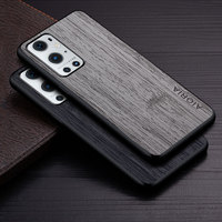 Case for Oneplus 9 Pro 9R 9RT 5G funda bamboo wood pattern Leather phone cover Luxury coque for Oneplus 9 pro case capa