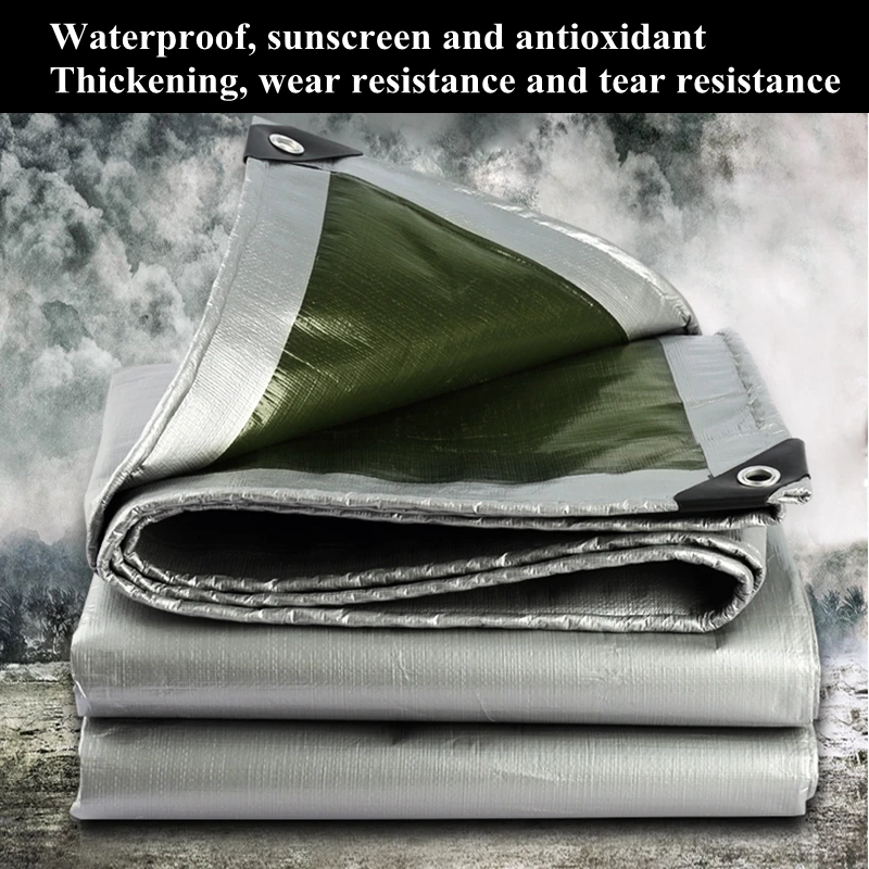 0.32mm PE Tarpaulin Rainproof Cloth Outdoor Garden Plant Shed Boat Car Truck Canopys Waterproof Shading Cloth Pet House Cover