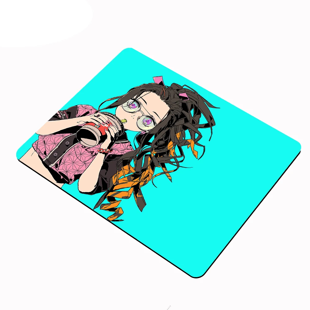 Demon Slayer Anime Kawaii Small Mouse Pad Gaming Accessories Notebook Keyboard Pad Desk Mat Desktop Non-slip MousePads for LOL