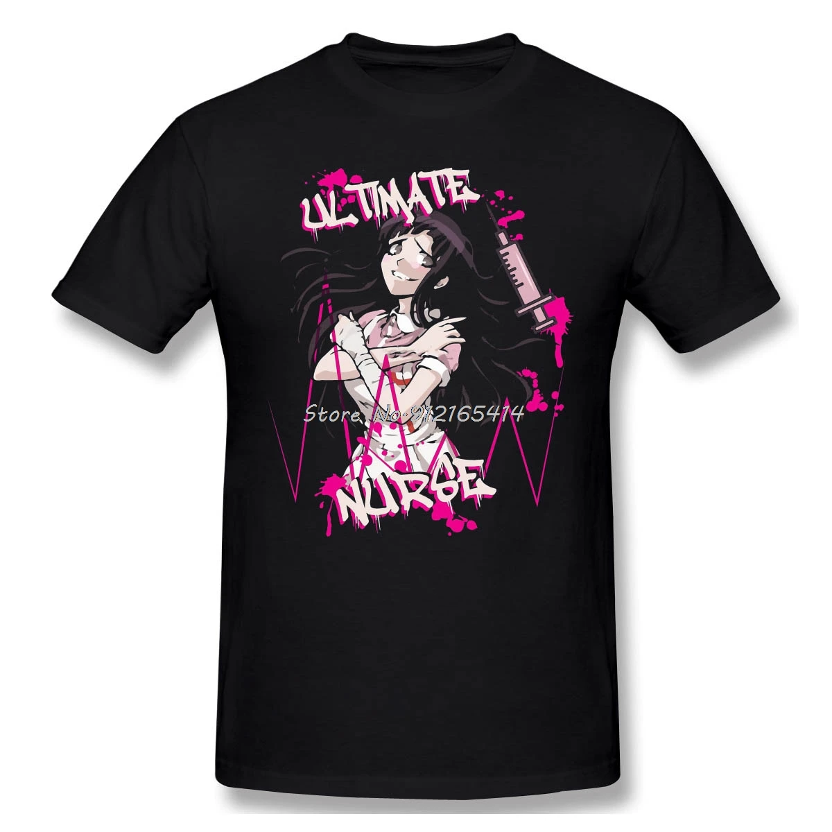 Men Clothing Danganronpa Ultra Despair Girls Manga T-Shirt Mikan Tsumiki Fashion Short Sleeve Harajuku Tees Streetwear