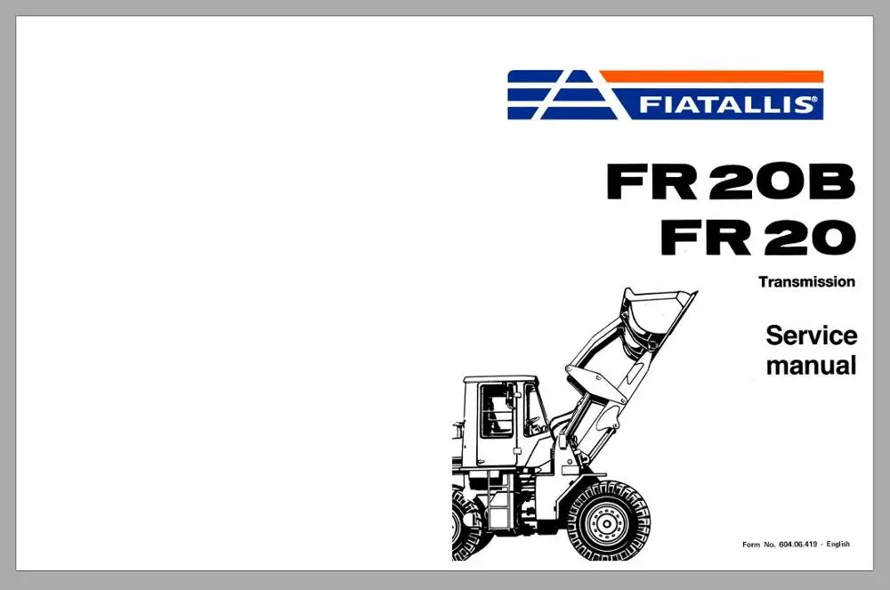 For Fiat Allis Tractor Service Library Operator & Maintenance, Parts Manual & Service Manual PDF 28,6GB