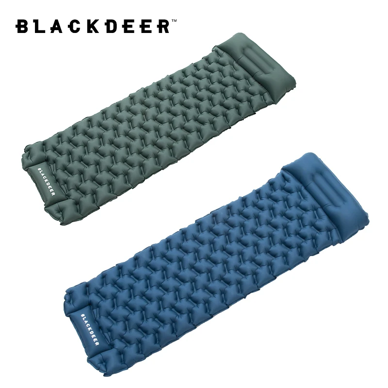 

Blackdeer Camping Sleeping Pad inflatable mattress Built-in Pump rug with Pillow Backpacking Air Mattress Ultralight Hiking Mat