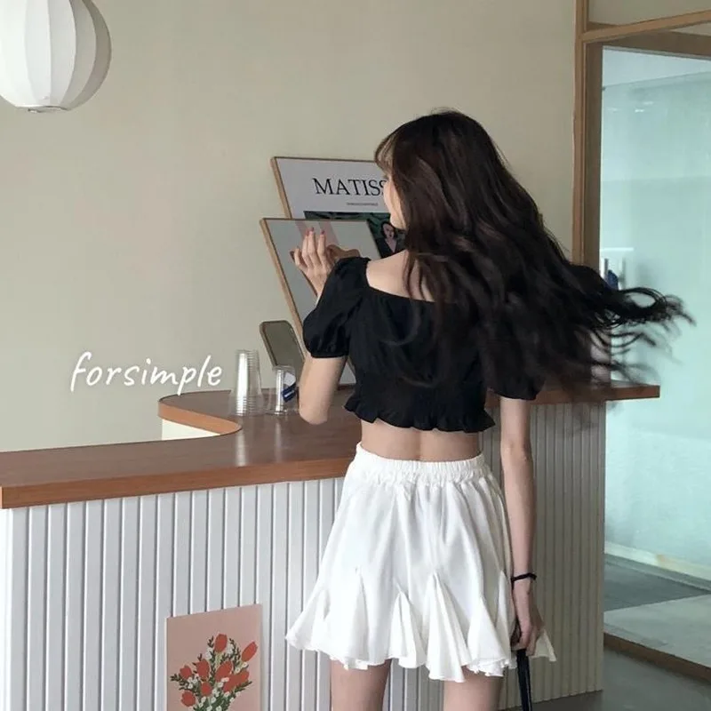 Mini Skirts Women Solid Minimalist Empire Leisure Summer All-match Stylish Student Korean Style Elegant Streetwear Chic College