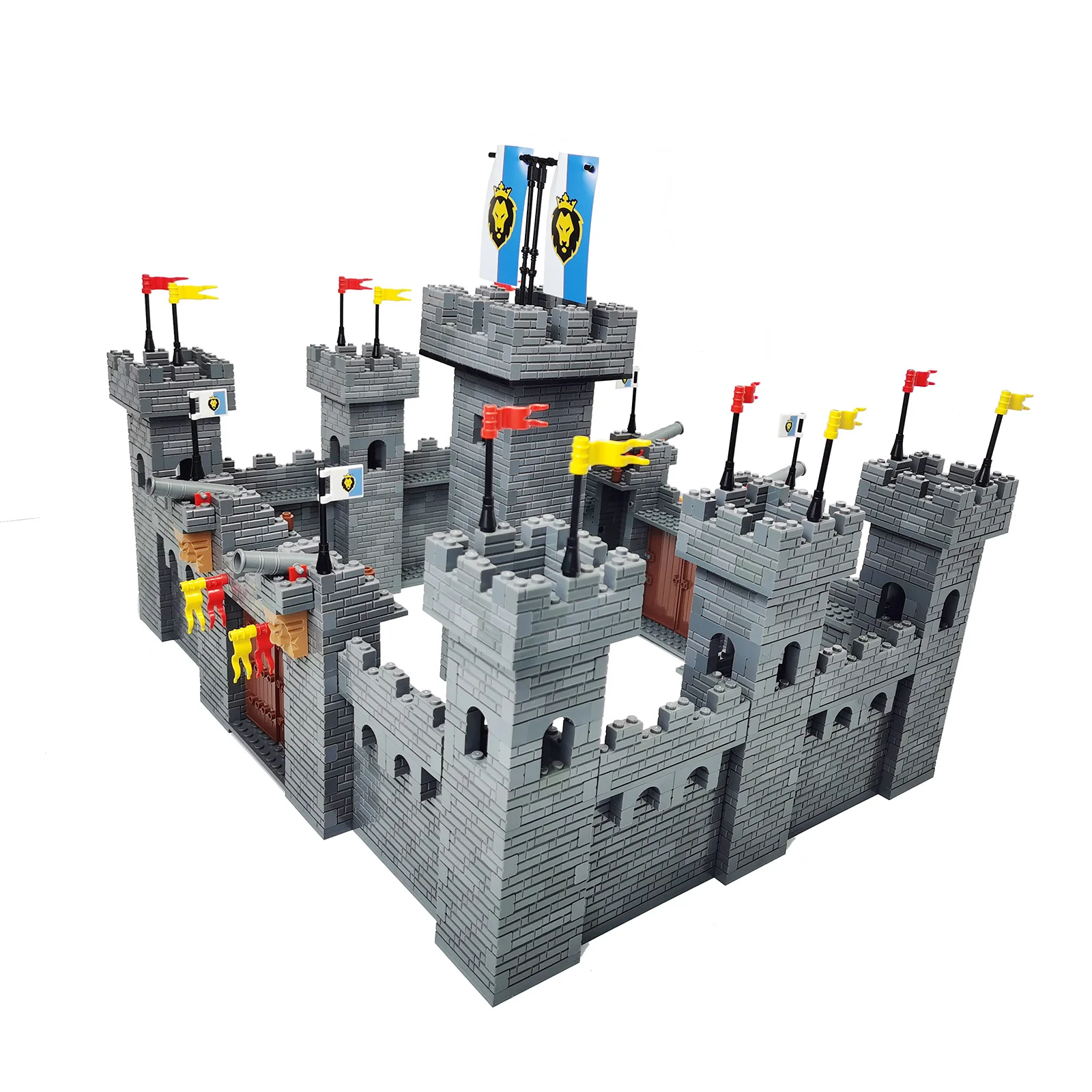 Gebäude Block DIY Festung Festung Hochburg Große Befestigten Burg bildungs Bricks Spielzeug Für Jungen Geschenk – Detail 6