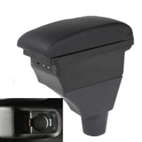 For Citroen C3 C4 armrest box central Store content box car-styling decoration accessory with cup holder USB