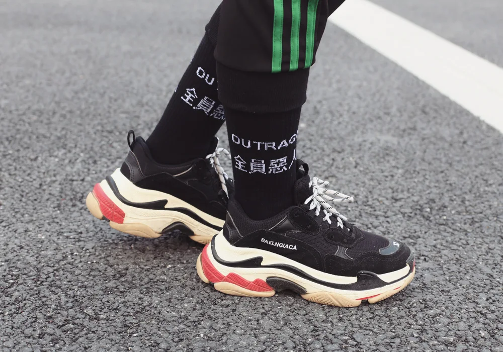 Korea ins full wicked street Harajuku Tide brand tube socks net red models men and women long socks