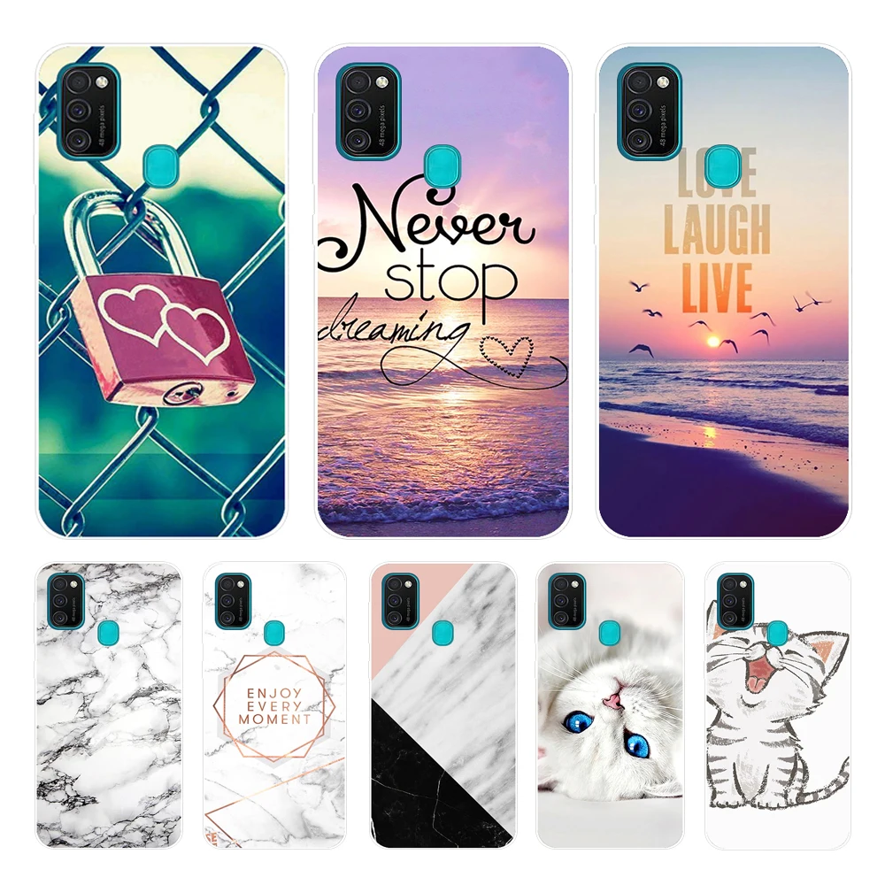 For Samsung Galaxy M21 Case Galaxy M31 Silicone Soft TPU Back Cover Protective Phone Case For Samsung Galaxy M21 M215F M31 Case