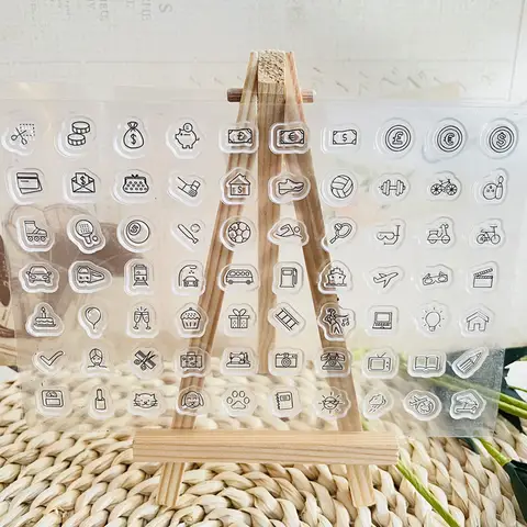 Small objects home decoration  clear stamp Transparent Silicone Stamp  For Scrapbooking Photo Album Decoration  seal stamp