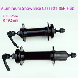 Mozzo Fat Bike anteriore/posteriore 135mm 170 192 195mm 32 36 fori bicicletta da neve cassetta in alluminio freno a disco bici da neve mozzi in lega di alluminio