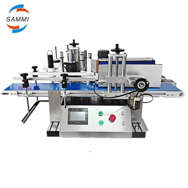 2024 Newest high technology table type automatic labeling machine for round bottle