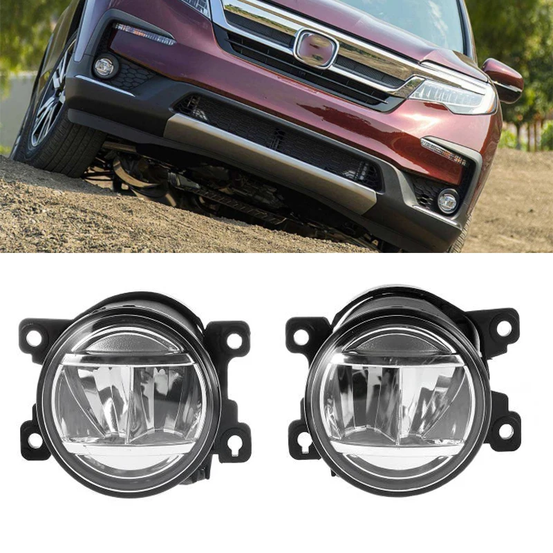 

Left & Right 12V Car LED Fog Light Assembly For Honda Multiple Models Front Bumper Daytime Running Light