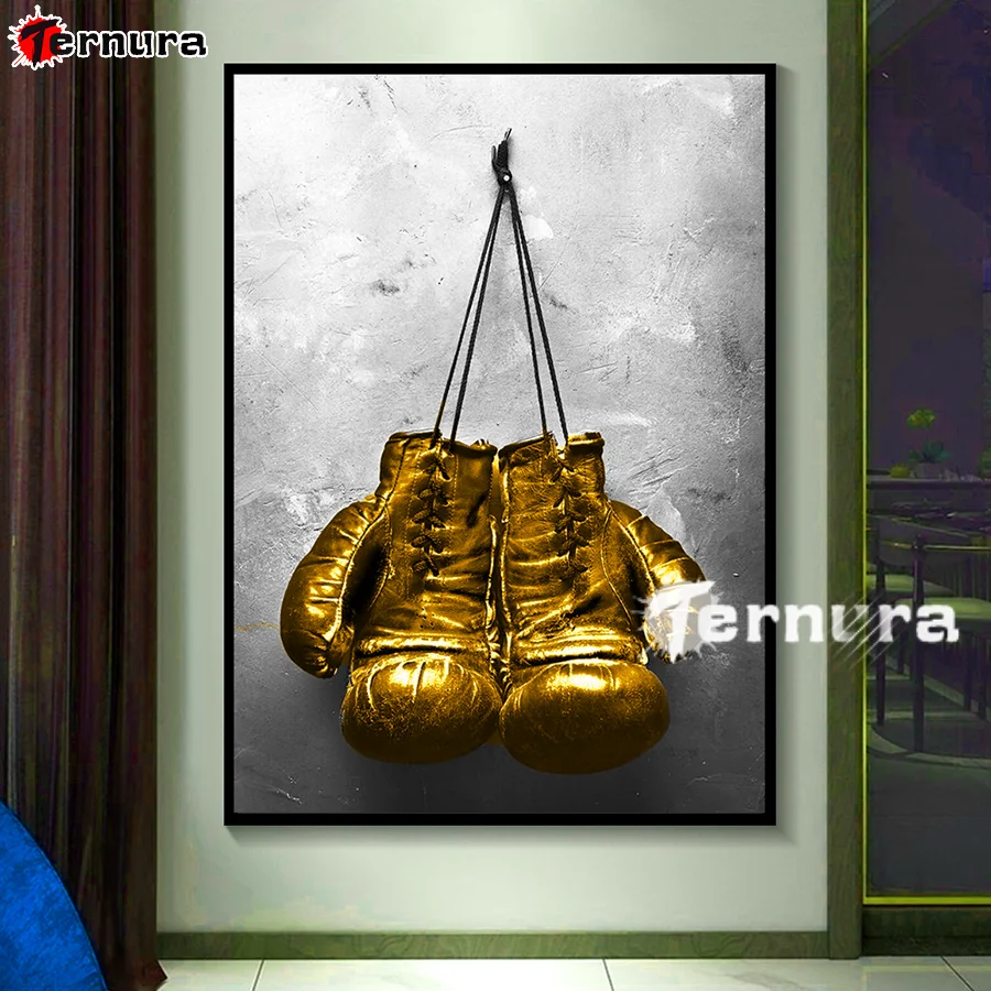 Boxing Gloves diamond embroidery cross stitch Sport Boxing diamond Painting hobby mosaic art Wall Decor School Encouraging Gift