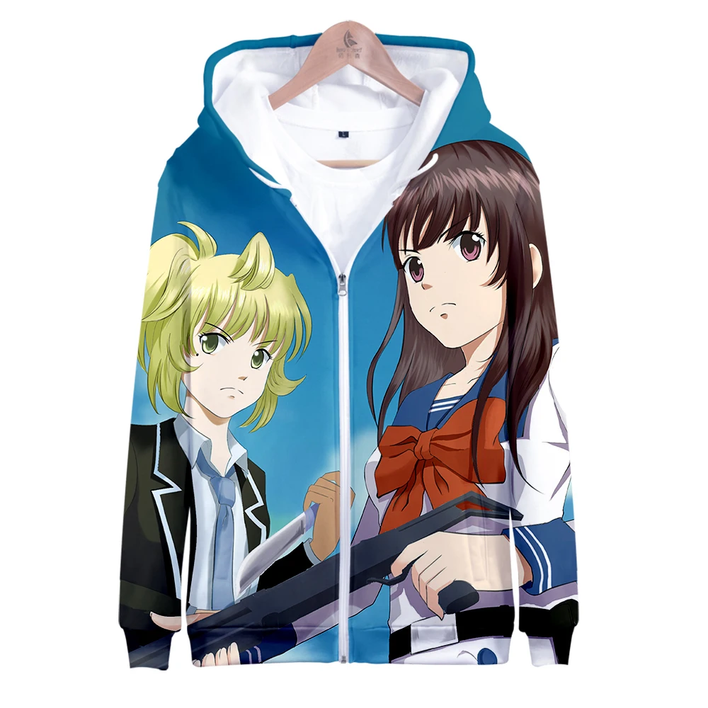 High-Rise Invasion Personality Jacket Japanese Anime 3D Print Unisex High-quality Sweatshirt Zipper Hoodie Casual Clothes