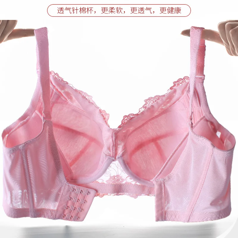 Women B C D E F G H 46 48 Cup Bra Big Boobs Women Underwear Sexy Padded Up Lift Breast Underwire Ladies Embroidery Brassiere Bra