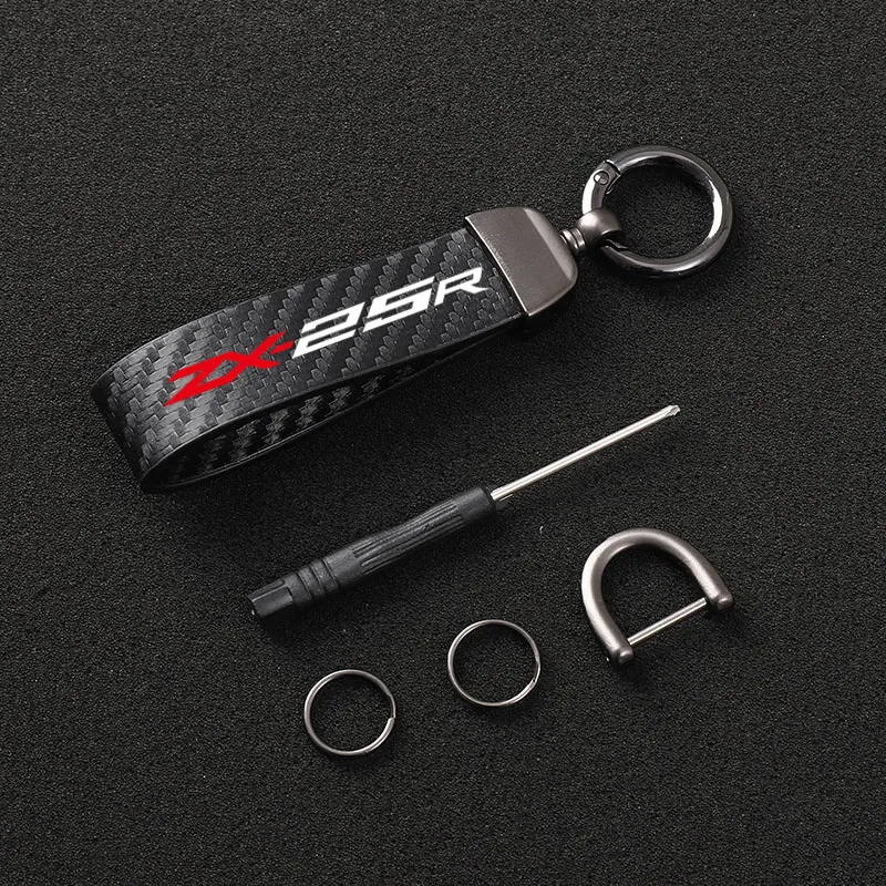 KEIR Carbon fiber motorcycle key chain key ring For kawasaki Ninja