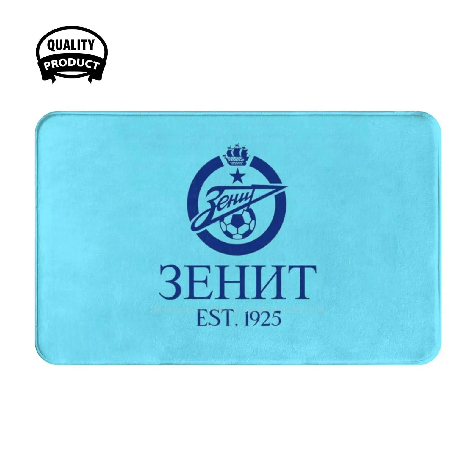 Blue 2 Soft Cushion Home Carpet Door Mat Car Rug Зенит Football Club Fc Saint Petersburg Lvy Sine Belo Golubye Russian Football