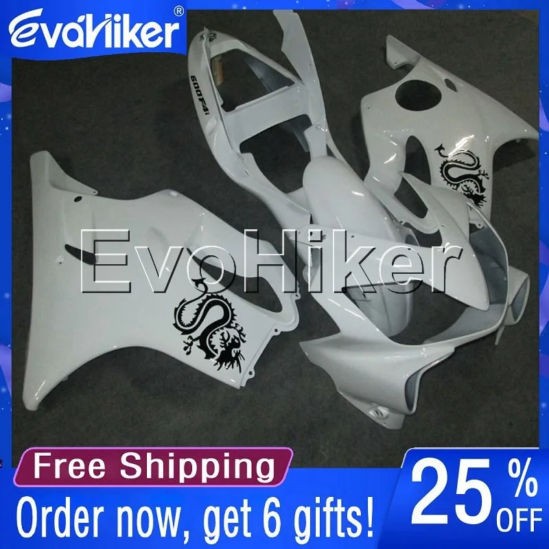 

Custom motorcycle fairing for CBR600F4i 2001 2002 2003 CBR 600F4i 01 02 03 white Injection mold motorcycle bodywork kit+gifts