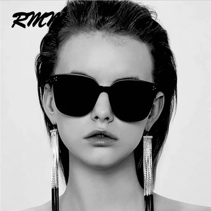 RMM Unisex big frame square Sunglasses For male Hip hop Sunglasses Retro Square cat eye female Sunglasses for women men