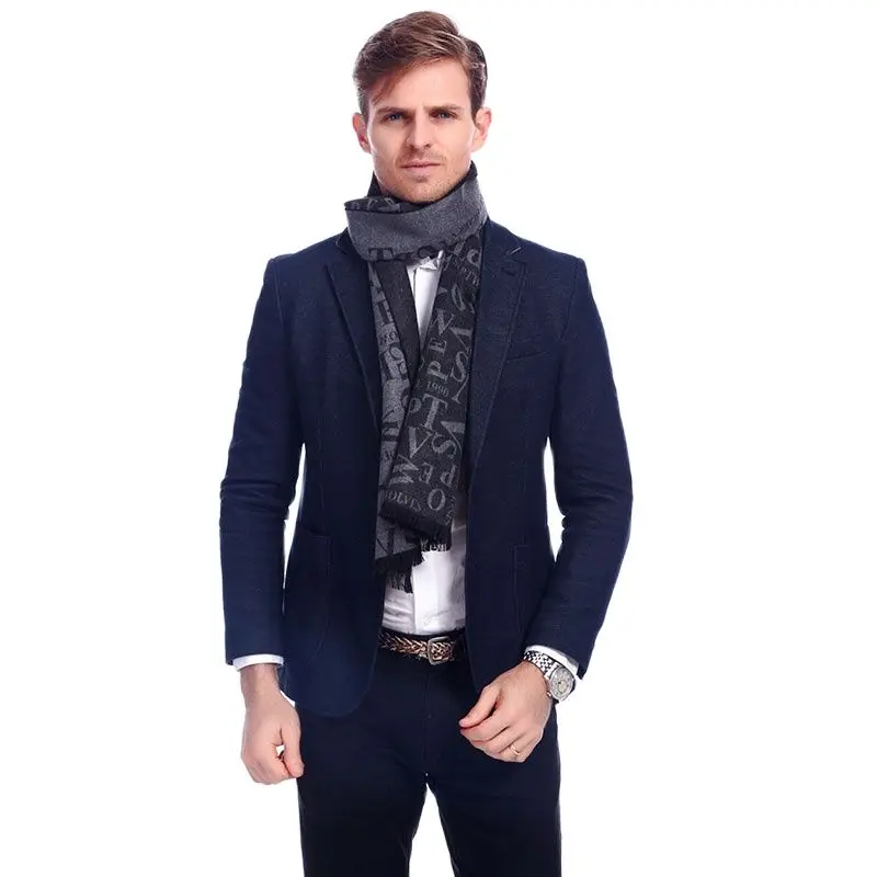 

Winter Man Warm scarf Hot New Design Letter Print Man Scarves Winter Cashmere Scarves Soft touch Scarf for Man A3A18933