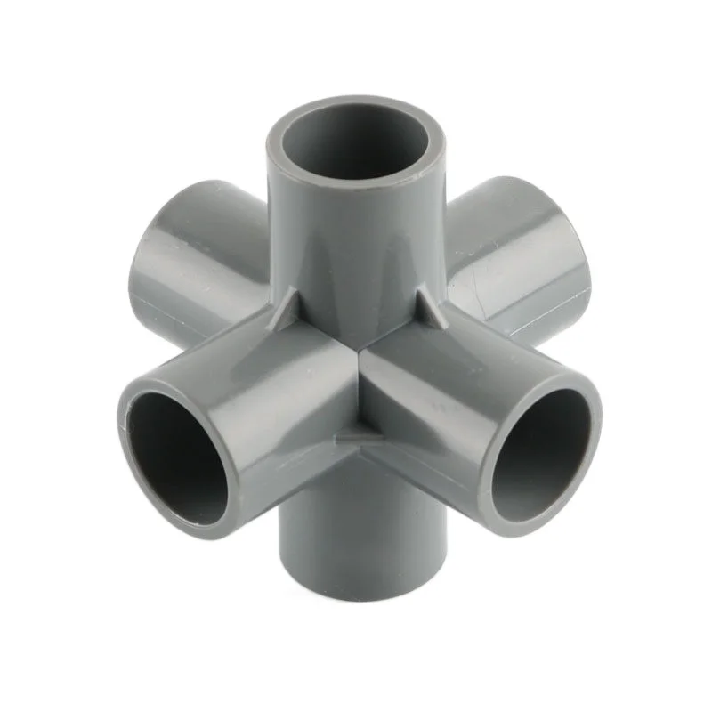 1pc 20/25/32mm 3/4/5/6-way Three-Dimensional PVC Connector Water Pipe Fittings Connectors DIY Plastic Joints