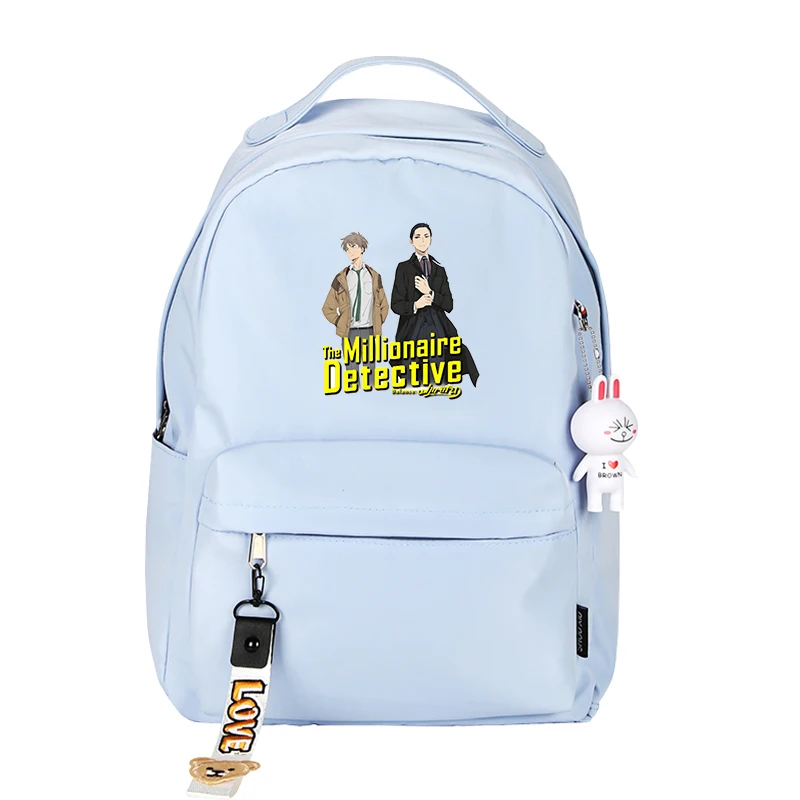 The Millionaire Detective: Balance Unlimited Kawaii School Bags Women Small Backpack Pink Anime Bookbag Nylon Laptop Bagpack