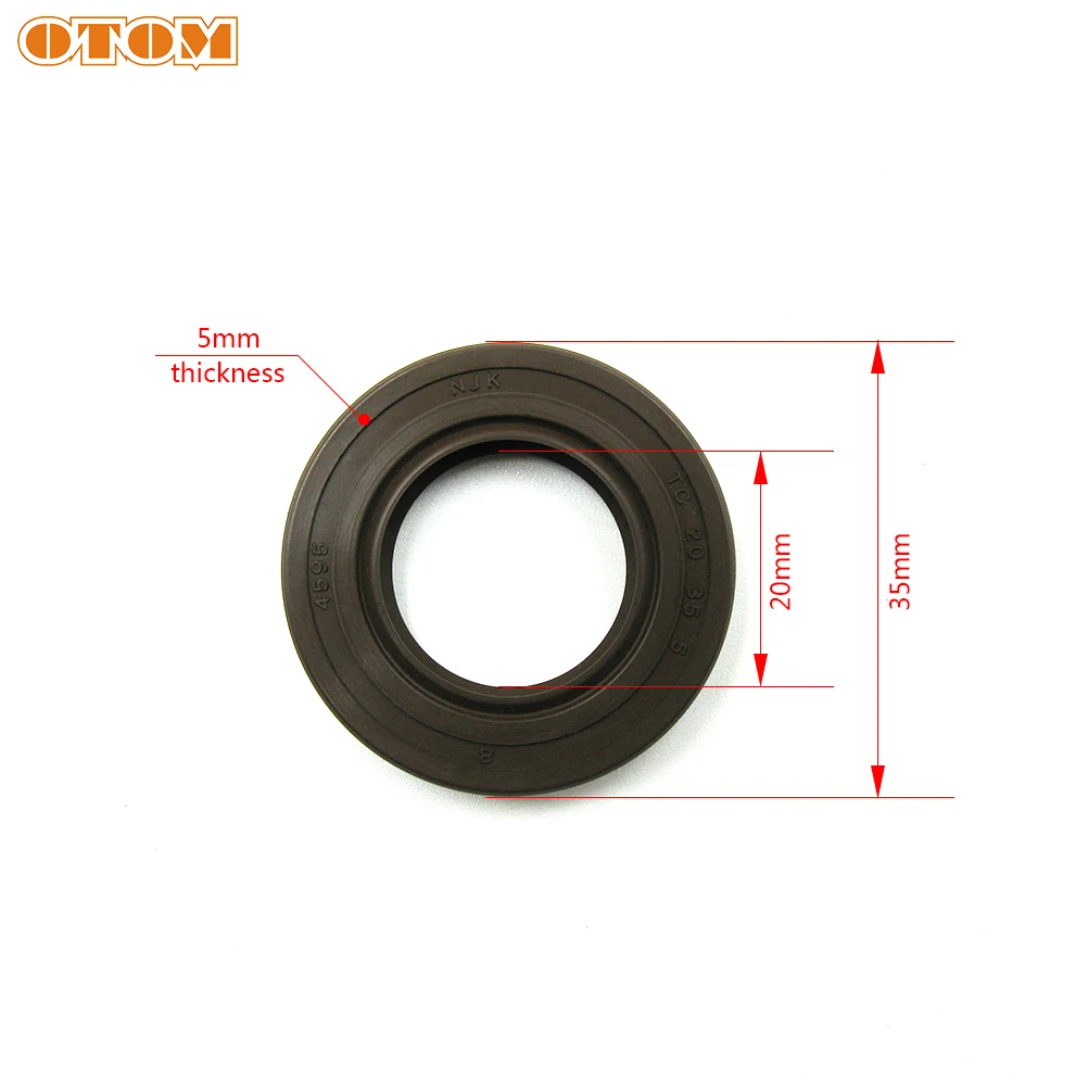 OTOM NC250 Parts Steel Spring Nbr TC Double Lip Shaft Oil Seal Off-road Motorcycle Balance Shaft Oil Seal For ZONGSHEN NC Engine