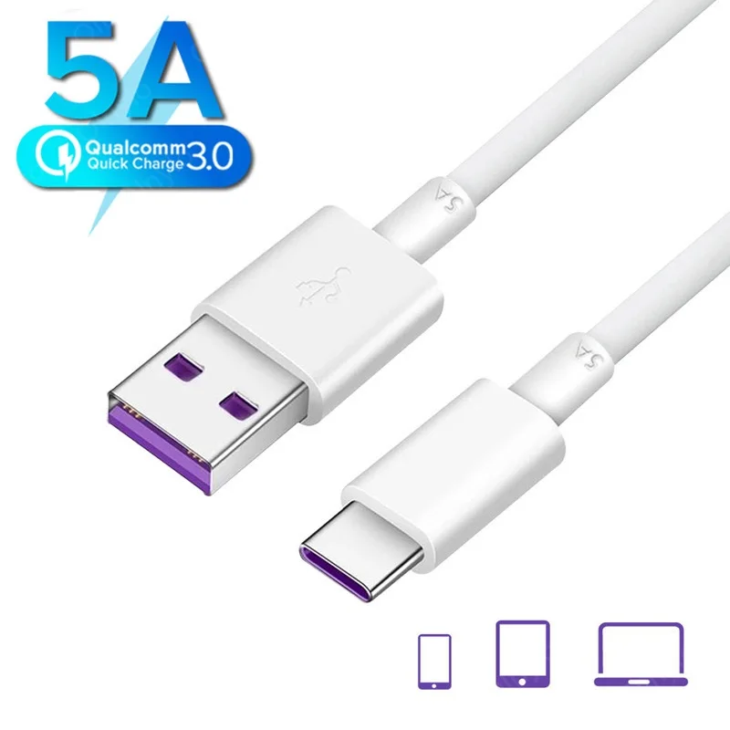 5A 1m 2m Type-C Micro USB Cable Data Sync Fast Charging Wire For Samsung S7 Xiaomi Note Tablet For Android Phone Charger Cables