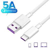 5A 1m 2m Type-C Micro USB Cable Data Sync Fast Charging Wire For Samsung S7 Xiaomi Note Tablet For Android Phone Charger Cables