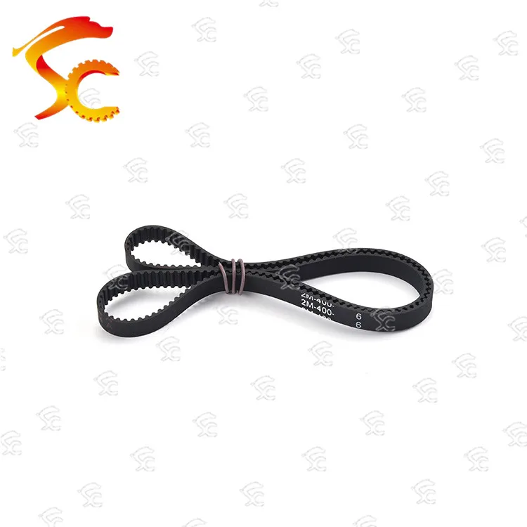 

10pcs 2GT-400-6/10mm belt closed loop rubber 2GT-400-6/10mm timing belt Teeth 200 Length 400mm width 10/6mm for 3D printer