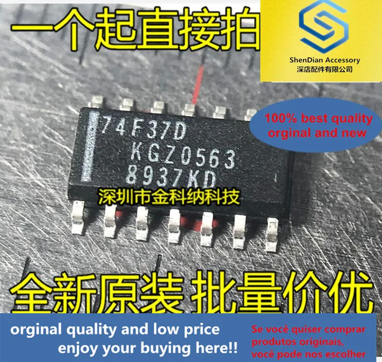 

10pcs only orginal new 74F37D N74F37D SMD SOP14 foot integrated block chip