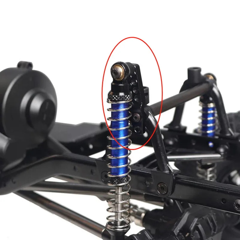 4PCS RC Car Aluminum Alloy Shock Absorber Tower Lift Lower Adjust Stand for 1/10 1:10 RC Crawler Axial SCX10 D90 Upgrade Parts