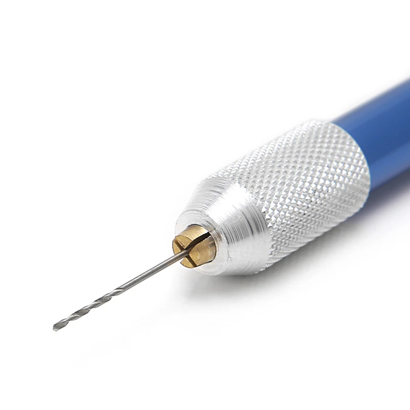 21Pcs/Set Mini Twist Drill Bits Set Index 61-80 W/Aluminum Hand Drill For Electronics Crafts Jewelry Watch Making Etc