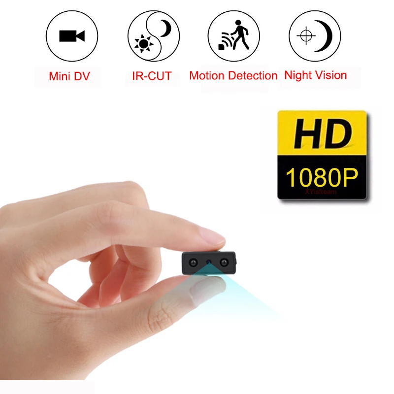 XD IR-CUT Mini Camera Smallest 1080P HD Camcorder DV DVR Security Camera Infrared Night Vision Micro Cam Motion Detection