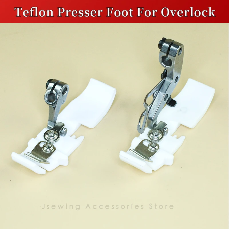 Plastic Shoulder Strap Presser Foot For Overlock Sewing Machine Accessories Fit Siruba 700F 988 Pegasus M700 M800 Low/High Shank