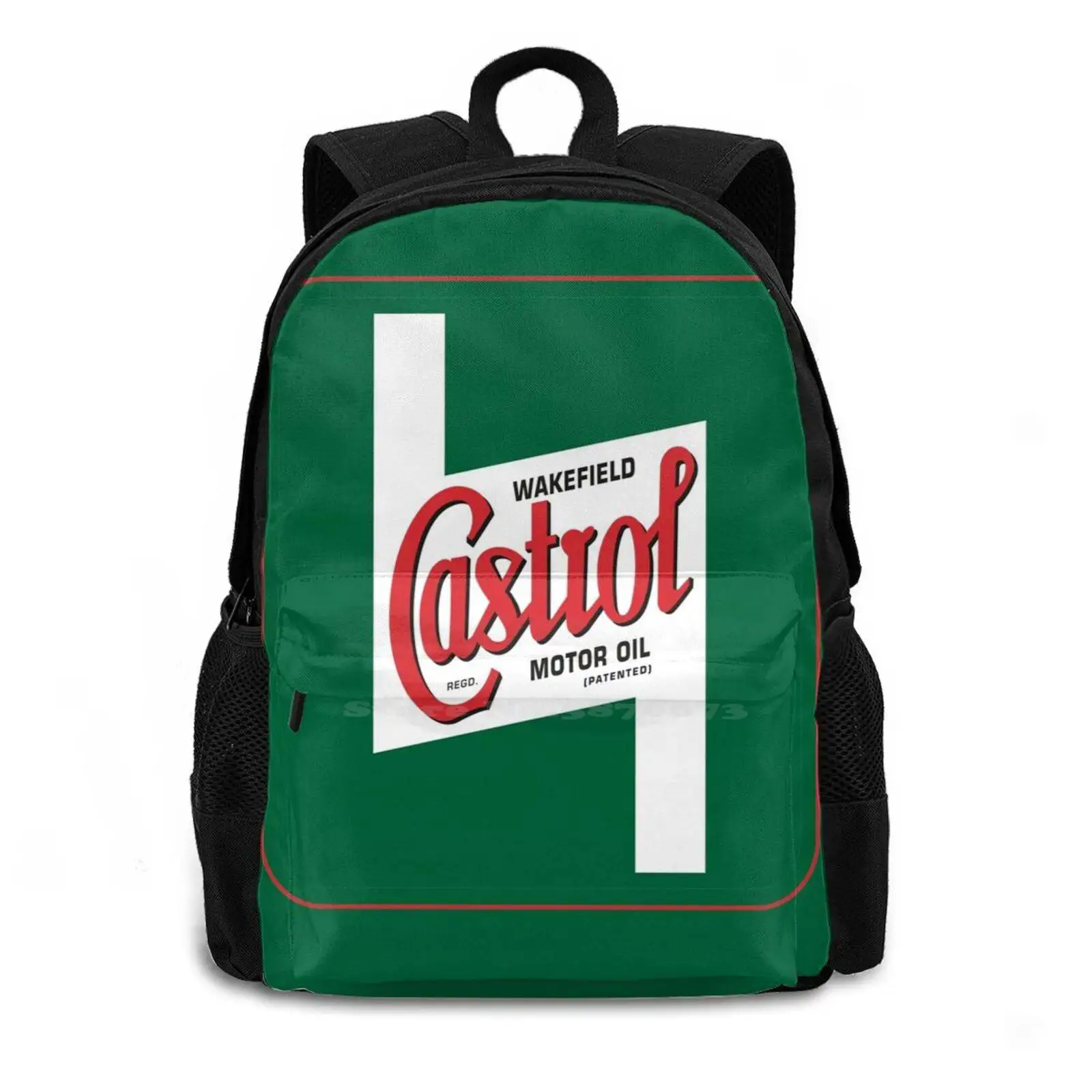 Old Castrol New Arrivals Unisex Bags Casual Bag Backpack Castrol Motor Oil Cars Trucks Driver Engine Repair Lubrication