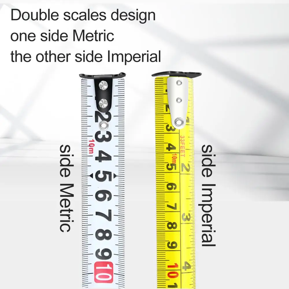 LAOA Japan Type 3m/5m/7.5m/10m Measuring Tape Roulette Double Side Steel Rule Tapeline tape measure retractable Measure Tools