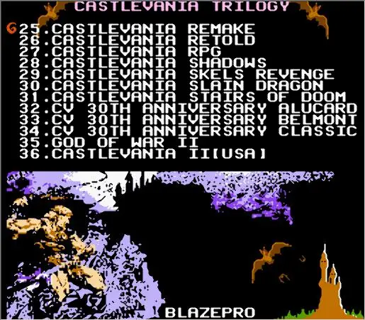CASTLEVANIA I, II, III COLLEZIONE 48 in 1 Cartuccia di Gioco per NES/FC Console