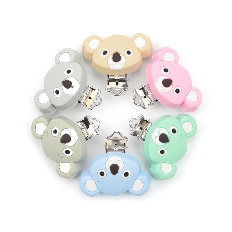 LOFCA 1PC Silicone Koala  Clips  jewelry creation clip Pendant Tools Multi Colors clips for  Necklace Jewelry Accessories