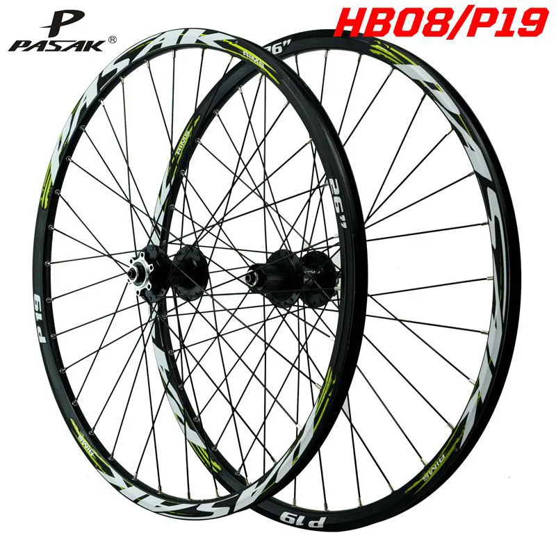 Bicycle Wheel Mountain Bike Wheel Set 26‘’/27.5''/29'' Aluminum Alloy Front 2 Rear 5 Palin Bearing 12 Speed Quick Release Wheel