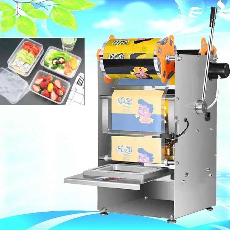 World Famous Commercial Lunch Box Fast Food Manual Tray Sealing Machine