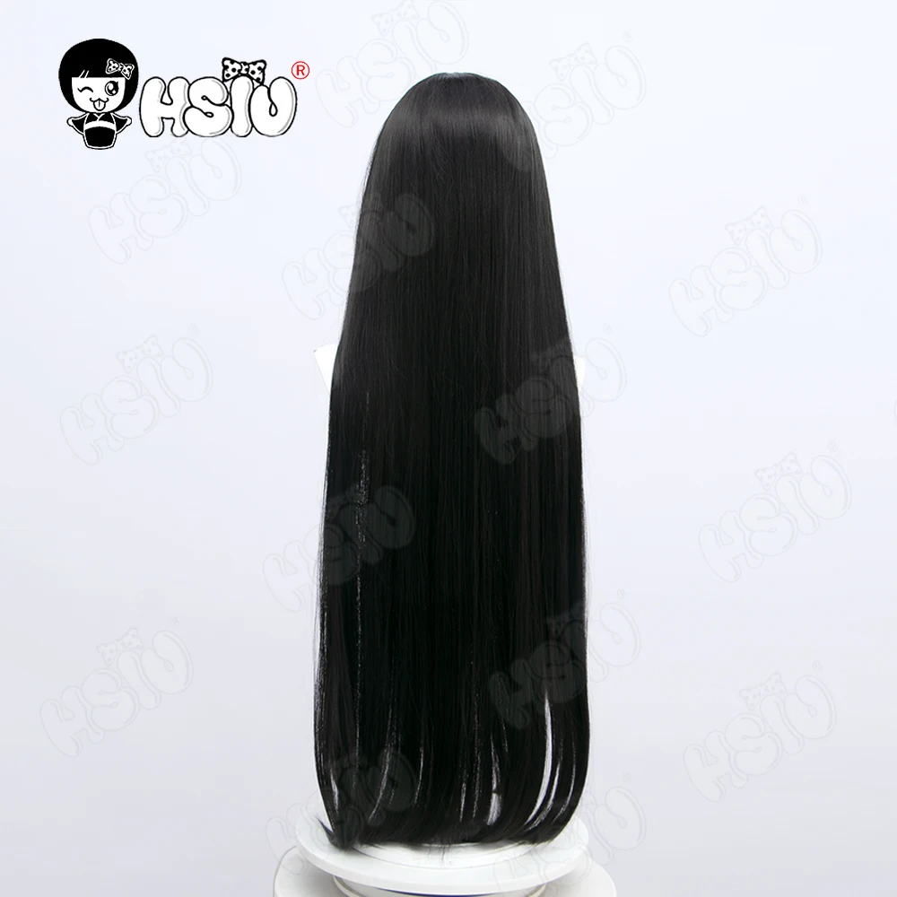 Enma Ai Cosplay Wig Anime Hell Girl Cosplay Wig HSIU Black long hair+Free wig Cap Halloween party  Hell Girl Wig - Image 4