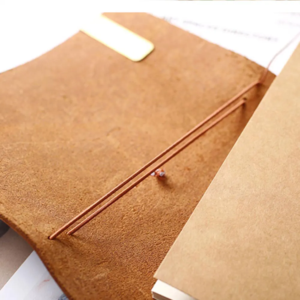 Vintage Reise-Notizbuch, elastisches Gummiband für Midori-Planer, Innenkern, Füllpapier, Nylonseil, Tagebuch, Journal-Zubehör – Detail 5