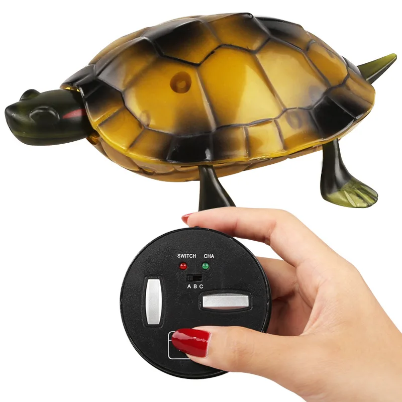 Simulation Swing Walk Remote Control Turtle Anti-wear Tires Eye Lights Early Learning Cognition Realistic Form Electric RC Toys