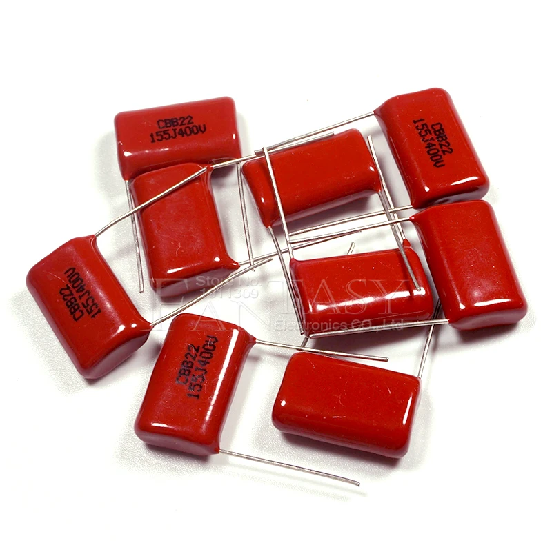 10PCS 400V155J 1.5UF Pitch 20MM 400V 155 1500nf CBB Polypropylene film capacitor