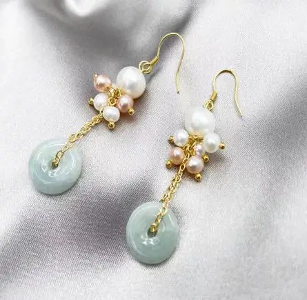 

2021 новый стиль нефритовый настоящий жемчуг ювелирные изделия Белый Лавандовый натуральный пресноводный жемчуг безопасный бриллиант очаровательный Дамский подарок