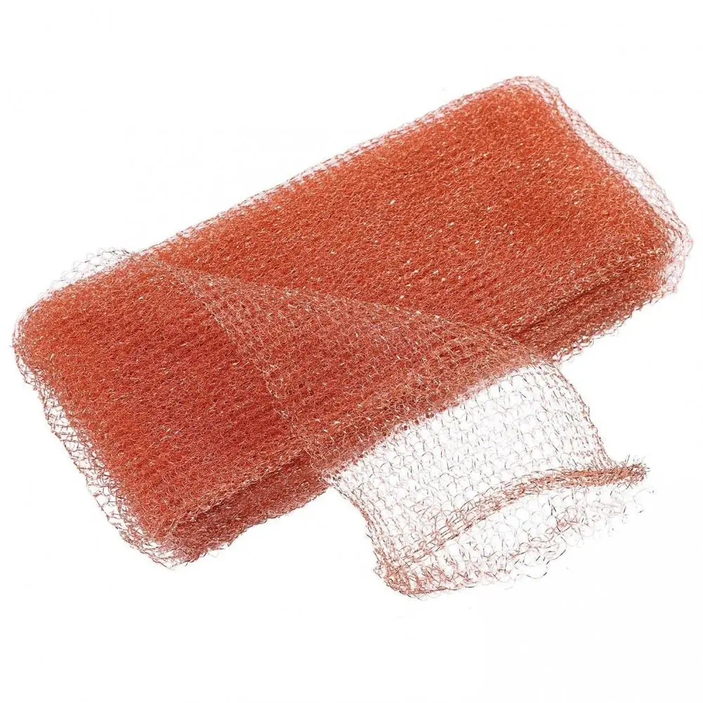 Not Easy Deformed 1 Roll Attractive Anti-scratch Multi-use Copper Mesh Portable Woven Mesh High Density   for Balcony