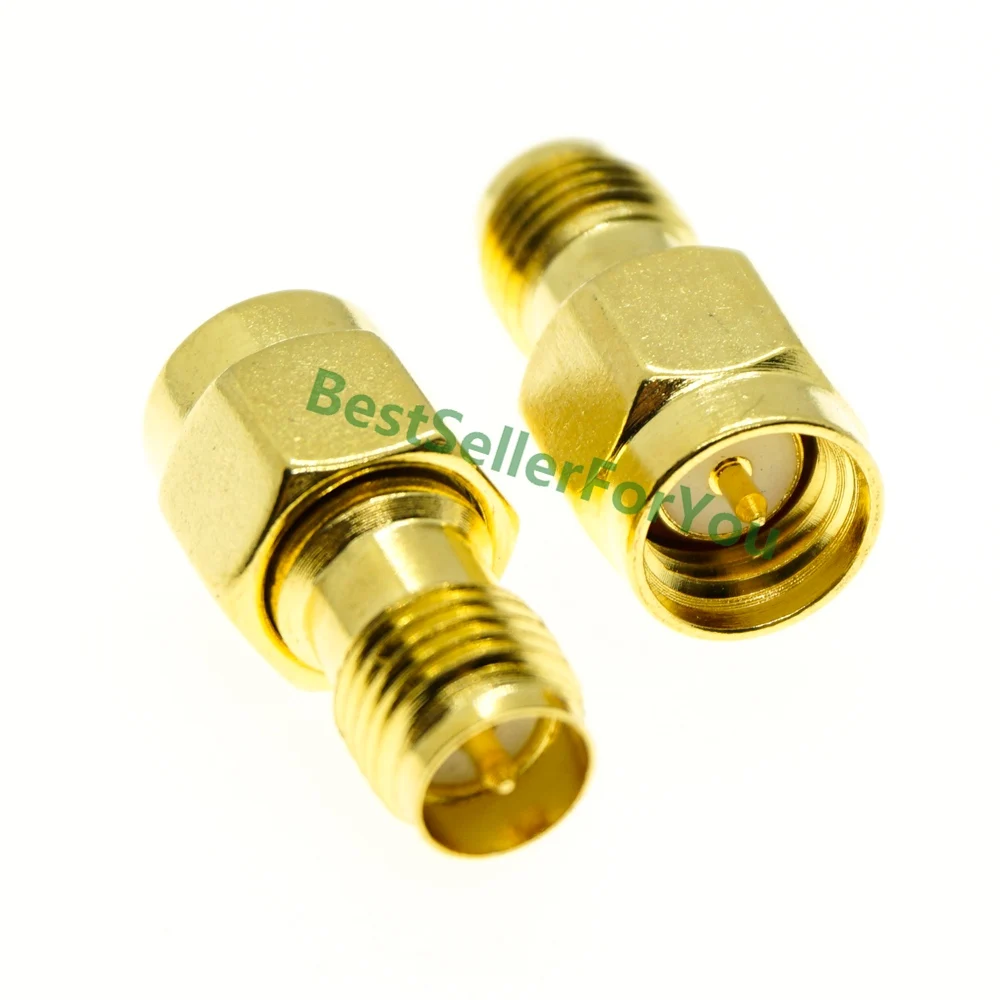 Conector SMA macho a RP-SMA, conector RPSMA, conector hembra, adaptador de conector RF recto