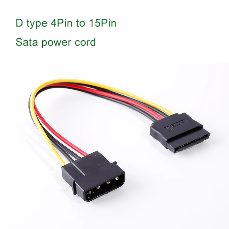 Lecolli Sata Hard Drive Power Supply 4 Pin 5pin Hard Drive Sata Y 1 To 2 And 1 To 1 Extension Cord Adapter Cable Connector