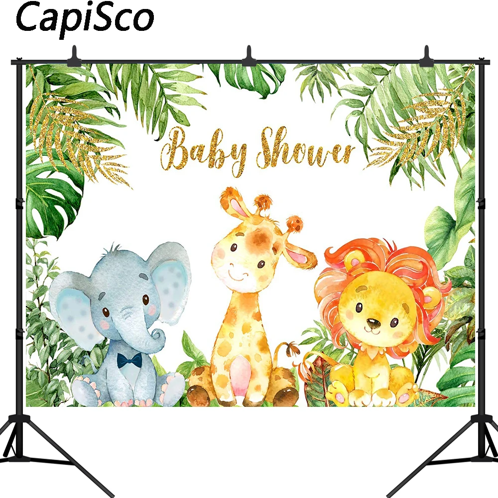 Capisco Wild Safariสัตว์ป่าป่าฉากหลังBaby Showerวันเกิดถ่ายภาพพื้นหลังPhoto Studio Photophone
